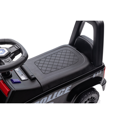 Early learning police vehicle for toddlers, black
