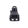 Police-themed ride-on toy for toddlers, black