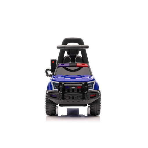Police play car for toddlers, foot-driven, blue
