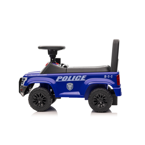 Baby's police car with foot power, blue