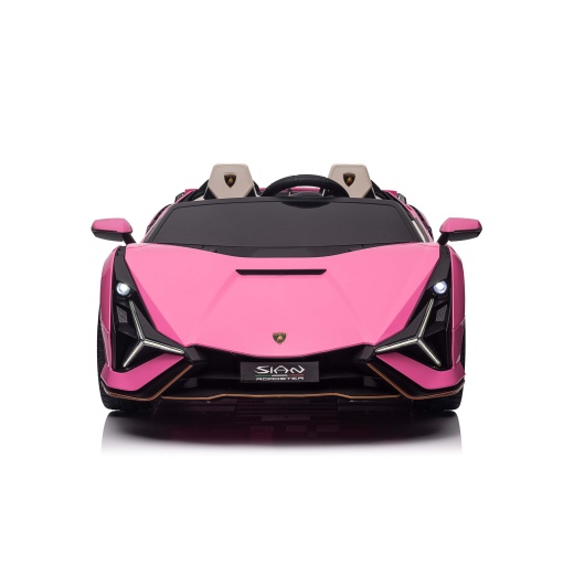 Kids 2 Seater Lamborghini Sian Ride On Car - Pink