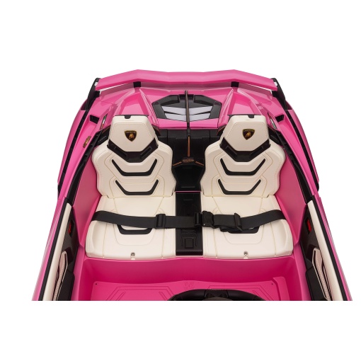 Girls Pink Lamborghini Sian Electric Ride On Car