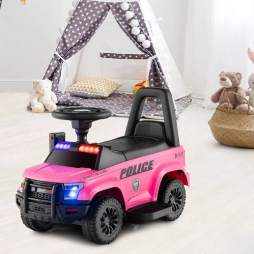 Police Car for toddlers in Pink