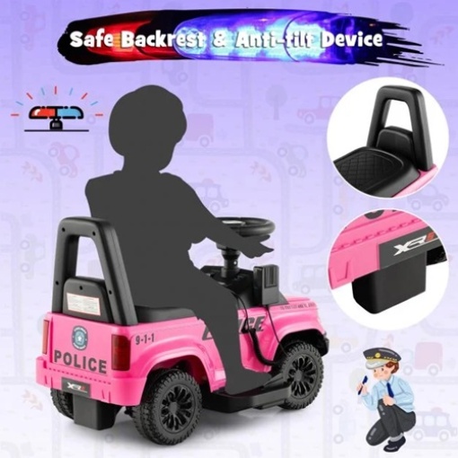 Toddlers Police Car in Pink